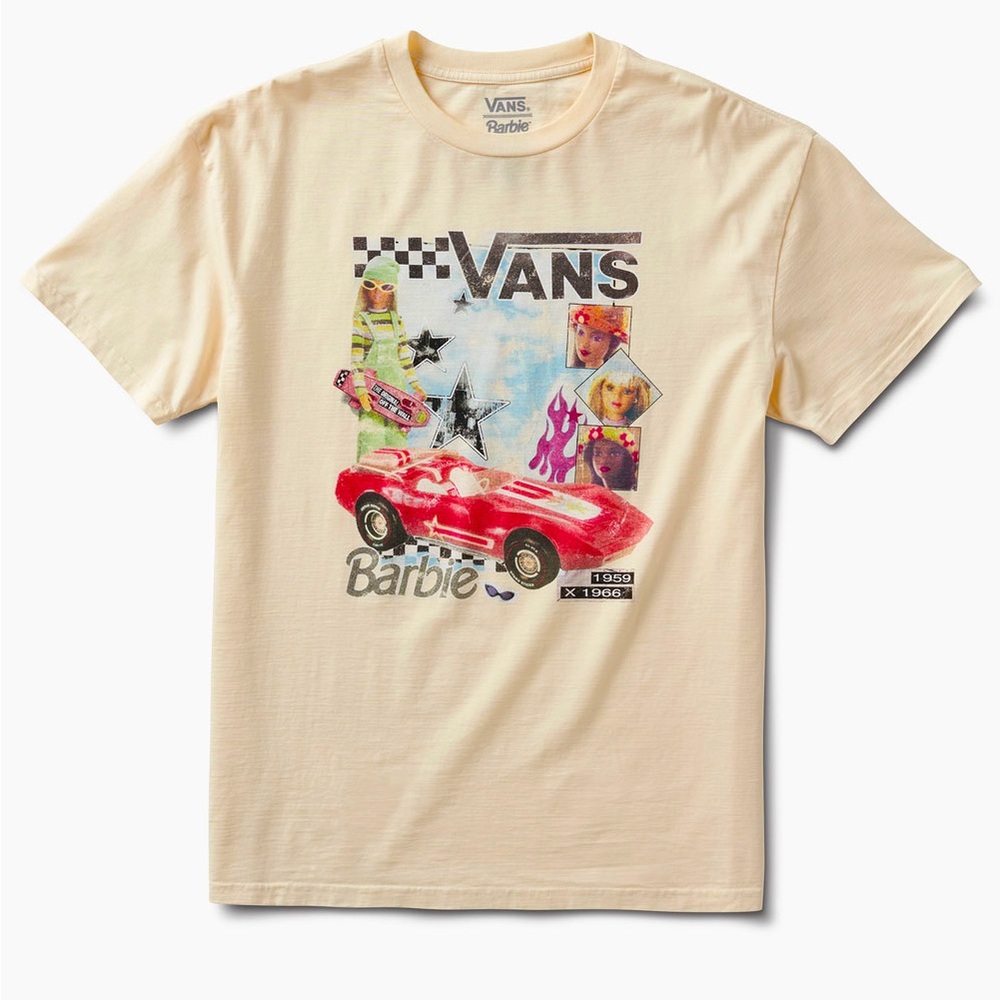 VANS x Barbie Retro Limited Edition Oversized Tee NWT Medium-Limited Edition